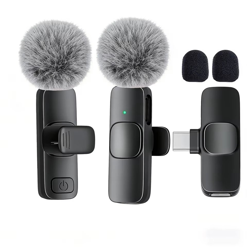 Type-C Wireless Lavalier Microphone for Phones and Computers