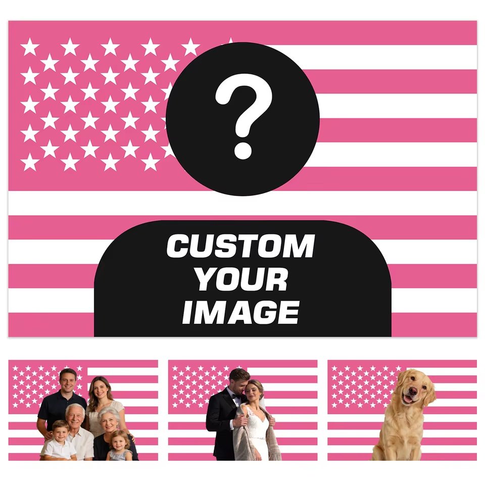 Personalized Photo American Flag Tapestry